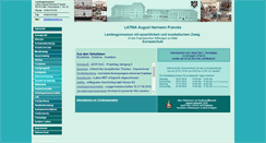 Desktop Screenshot of latina-halle.de